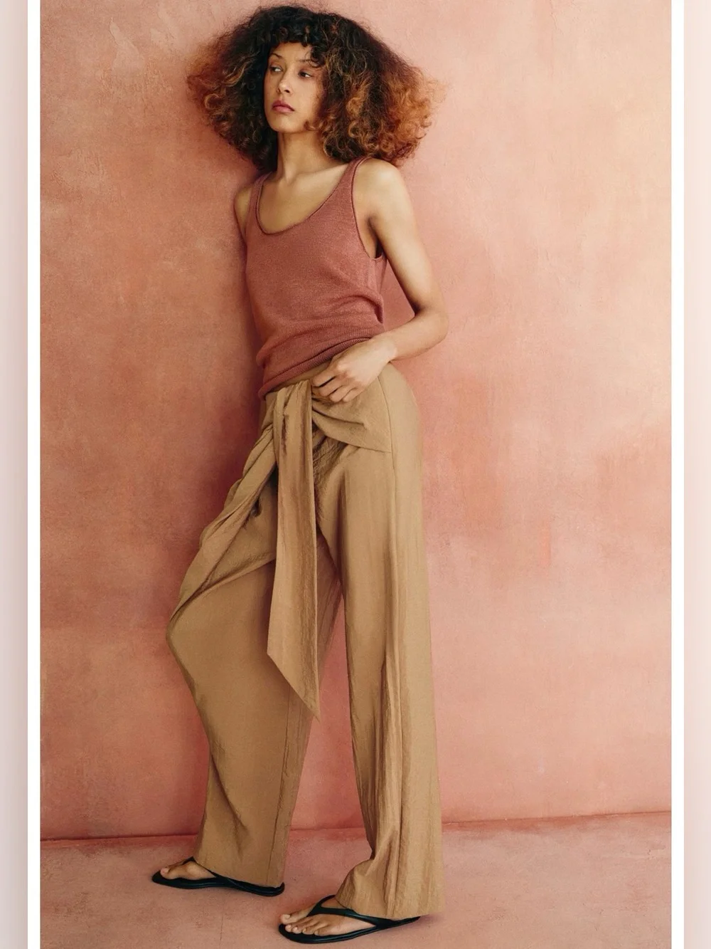ZARA fashion statement,  Flattering Sarong, Pareo Linen blend pants🔥🔥🔥